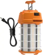 LED Temporary Work Light 150W 18750LM 500W HID/HPS 5000K, Portable Hanging Const