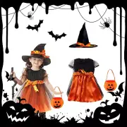 Halloween Witch Dress Children, Witch Costume Girls, Costume Witch Dress Girls w