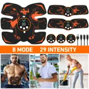 EMS Muscle Stimulator Training Gear ABS Hip Trainer Body Exercise Unisex 8 Mode