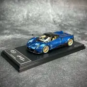 Almost Real 1/43 Diecast Pagani Huayra Roadster car model Blue Carbone 450303