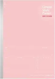 Kokuyo Campus Study Planner Notebook, Daily Ruled, A5, Light Pink, for 63 Days, Japan Import (NO-Y82MD-LP)