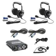 Rugged Radios RRP696 2 Place Offroad Intercom Kit Cables Headsets Push to Talks