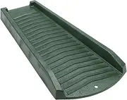 Downspout Splash Block - Green Large 24” Heavy Duty Rain Diverter for Dispersing Water from Gutter - No Anchor Needed - Decorative - Saves Lawn or Flower Beds