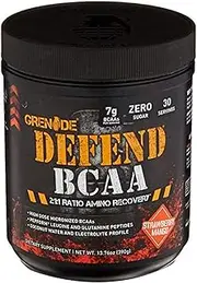 Grenade Defend BCAA Powder, Tropical, 390 g (7 g BCAA's Per Serving - 30 Servings Per Tub)