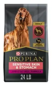 Purina Pro Plan Adult Sensitive Skin and Stomach Lamb and Oatmeal Dog Food 24 lb