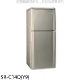 在飛比找遠傳friDay購物優惠-聲寶【SR-C14Q(Y9)】140公升雙門冰箱晶鑽金