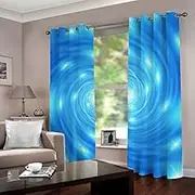 Kids Boys Girls 3D Blackout Curtains 46x54 inch Set of 2 Room Darkening Thermal Curtains with Colourful Prints for Bedroom