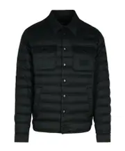 Dolce Gabbana Logo Patch Quilted Down Jacket IT50,IT48 black