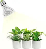 SANSI 10W LED Grow Light for Indoor Plants, 150W Equivalent Full Spectrum LED E27 Plant Grow Light Bulb with Frosted Lens (PPF: 16μmol/s, 120° Beam Angle, Veg Coverage: 2x1 Sq Ft)