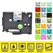 12mm Compatible with Brother TZe TZ 131 231 for P-Touch Label Maker 0.47" Tape