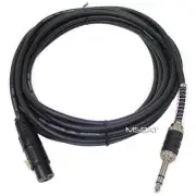 XLR Female to 1/4" TRS Plug Cable - 3 Meter Length