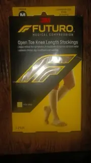 Futuro Open Toe Knee Length Compression Stockings