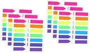 jojofuny Books of Colored Index Tabs Reading Stickers for Easy Classification Practical Page Markers for Learning Accessories and Household Use