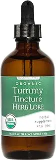 Herb Lore Organic Tummy Tincture - Alcohol Free Liquid Digestive Support Drops for Occasional Upset Stomach & Gas – Suitable for Kids & Adults with Chamomile & Fennel (4 fl oz)