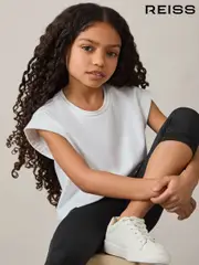 Reiss Black Raye 9-13 yrs Three-Quarter Length Leggings (F45225) | $45