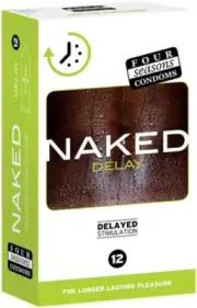 Naked Delay Condoms, 12 Count, Pack of 12