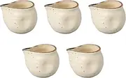 Set of 5 White Dressing Mini [7.5 x 6 x 6 cm (130cc)] | Setomonohonpo with Dressing