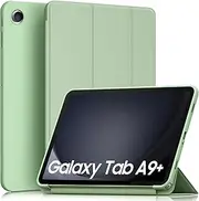 [Leonids] Case for Samsung Galaxy Tab A9+/A9 Plus 11-Inch 2023 Released, Anti-Scratch & Foldable Protective Tablet Cover Support Auto Wake/Sleep (Matcha Green)