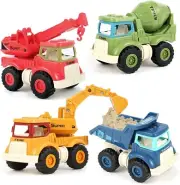 Construction Truck Toys Sandbox Excavator Vehicles Dump Crane Cement Mixer Truck