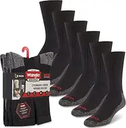 [Wrangler] Mens Socks - Cushion Work Crew Socks Size 6-12
