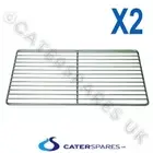 2X STAINLESS STEEL SHELF COMBI OVEN STEAMER WIRE GRID RACK LINCAT RATIONAL ETC