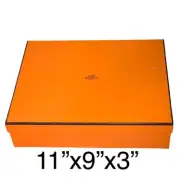 New Condn Hermes Box empty BIG Bag Scarf Shoes Sneakers Storage Replacement Gift