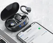 TWS Wireless Bluetooth Earphones Earbuds HD HiFi Stereo-Black