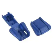 Zipper Pull Tabs, 100 Pack Cord Ends Extension Zip Fixer 18mm, Blue