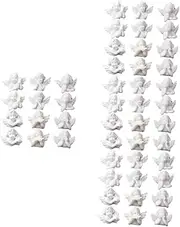 4sets Small Angel Figurine Resin Charm Decor for Scrapbook Photo Case and DIY Crafts 30pcs*4
