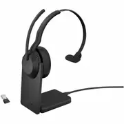 Jabra Evolve2 55 Wireless On-ear Mono Headset - Monaural - Supra-aural - 3000 cm - Bluetooth - 20 Hz to 20 kHz - MEMS Technology, Noise Cancelling -