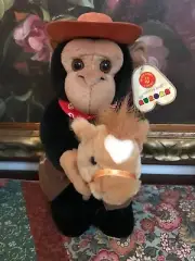 Aurora World BRONCO CHIMP Monkey Chimpanzee Talking Hobby Horse New with Tags