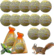 Squirrel Repellent 12 Pack, Chipmunk Repellent Outdoor, Natural Squirrel Repellent Mint Squirrel Deterrent For Bird Feeders/garden/attic,safe Around