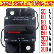 50A-300A AMP Car Circuit Breaker Fuse Reset Waterproof 12V-48V DC Car Boat Auto