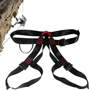 Vgvgaj Climbing Safety Harness - Half Body Rock Climbing Safety Harness - Comfortable Security Equipment Outdoor Protection Gear for Beginnerss, Professionals