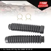 2PCS For Honda ATC Big Red 250ES 85 86 87 Front Fork Shock Boots Black BRBK01