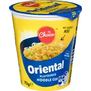 Choice Oriental Flavoured Noodle Cup Noodle Cup 70g