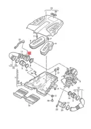 Genuine AUDI VW Audi Q8 Q7 Touareg 4MB 4MG 4MN CR7 Pulsation Damper 057129955K