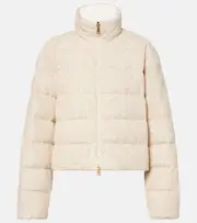 [Moncler] Moncler Thoirys cotton-blend down jacket UK 18 black