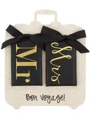 Mainstreet Collection Mr & Mrs Black Luggage Tag Set