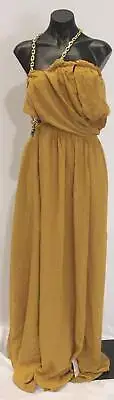 ASOS Design Women's One Shoulder Cut Out Jumpsuit AC2 Chestnut Size 10 (U.S 6)