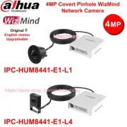Dahua IPC-HUM8441-E1-L1/L4 4MP Starlight Covert Pinhole WizMind Camera Kit PoE