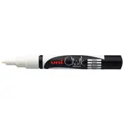 Uni Liquid Chalk Marker Fine Bullet Tip White