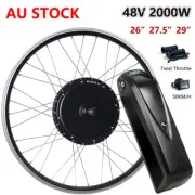 2000W ebike conversion kit with battery 27.5" 29"Rear wheel motor twist throttle