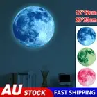 Wall Sticker Luminous Moon Planet Glow In The Dark Kids Room Decal Home Decor