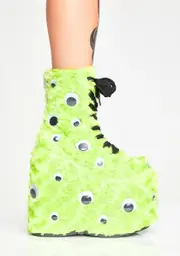 [Demonia] I C U UV Reactive Platform Boots