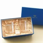 Imperial Hotel Original Old Fashioned Glass Frank Lloyd Wright Pair Set