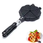 Mini Waffle Maker Pan Cookware Portable Press Plate 6" for Household Kitchen