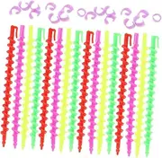 VICASKY 26Pcs No Heat Spiral Curling Perm Rods for Hair Styling Flexible Barber Hairdressing Tools Hair Curlers for DIY Waves and Curls