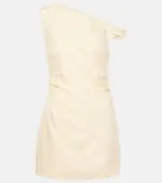 [SIR] SIR Iris one-shoulder linen minidress AU 12 yellow