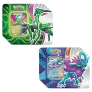 Pokemon Paradox Clash ex Tins Walking Wake Iron Leaves Sealed Set of 2